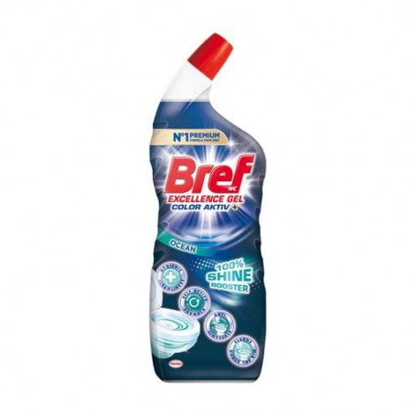 Гель для чистки туалета Bref Excellence Gel Color Activ+ Ocean, 700 мл
