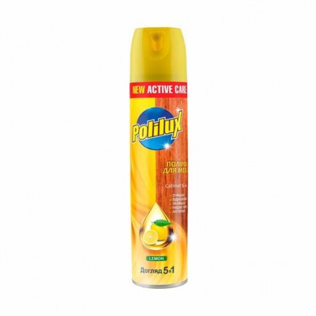 Полироль для мебели 5 в 1 Polilux Lemon, 300 мл