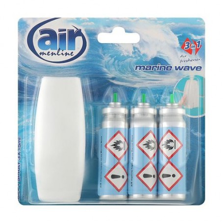Освежитель воздуха Air Menline Marine Wave (диспенсер, 1 шт + аппликатор, 3*15 мл)