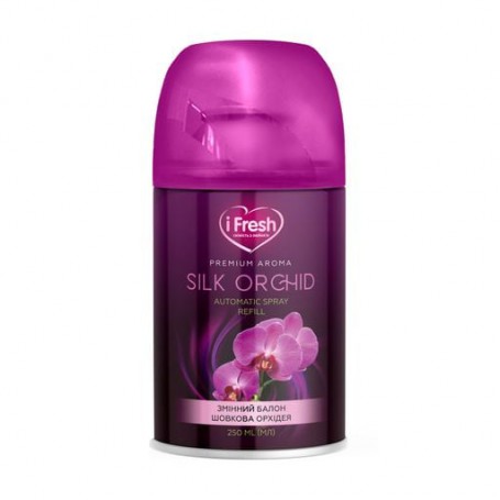 Сменный баллон к автоматическому освежителю воздуха iFresh Premium Aroma Шелковая орхидея, 250 мл