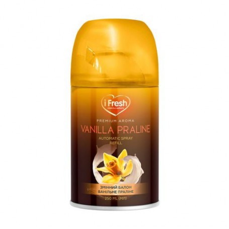 Сменный баллон к автоматическому освежителю воздуха iFresh Automatic Spray Premium Aroma Ванильное пралине, 250 мл