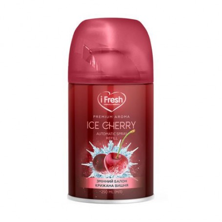 Сменный баллон к автоматическому освежителю воздуха iFresh Premium Aroma Ледяная вишня, 250 мл