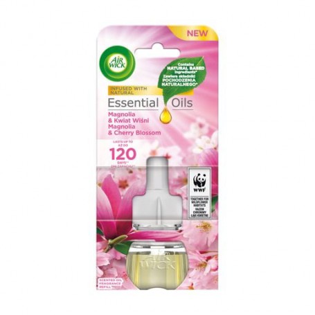 Сменный флакон к электрическому ароматизатору воздуха Air Wick Магнолия и цветущая вишня, 19 мл