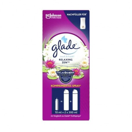 Сменный баллон к освежителю воздуха Glade Японський сад, 10 мл (мини-спрей)