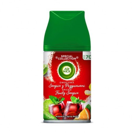 Сменный аэрозольный баллон к автоматическому освежителю воздуха Air Wick Freshmatic Фруктовая сангрия с пряностями, 250 мл