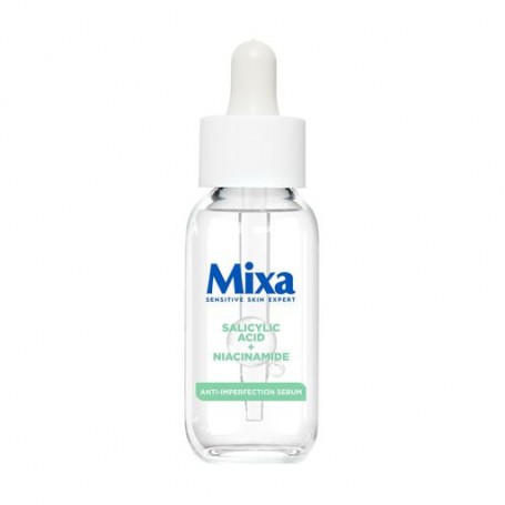 Сыворотка для проблемной, чувствительной кожи лица Mixa Anti-Imperfection Serum с салициловой кислотой и ниацинамидом, 30 мл