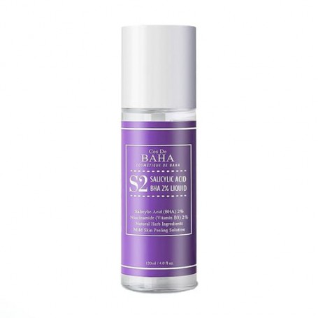 Отшелушивающий тонер для проблемной кожи с салициловой кислотой Cos De BAHA Salicylic Acid 2% Liquid (S2), 120 мл