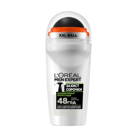 Шариковый дезодорант-антиперспирант L’Oreal Paris Men Expert 48Н Защита рубашки, мужской, 50 мл