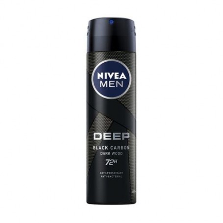 Антиперспирант NIVEA MEN DEEP Черный уголь. Темное дерево, спрей, 150 мл