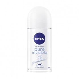 Шариковый дезодорант-антиперспирант NIVEA Pure Invisible Невидимая защита, женский, 50 мл