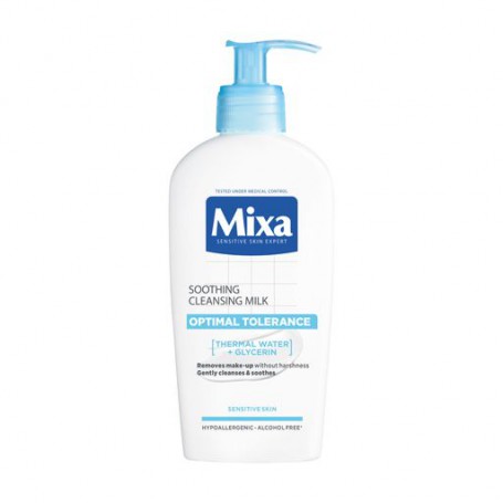 Молочко для снятия макияжа Mixa Sensitive Skin Expert Optimal Tolerance Cleansing Milk для чувствительной кожи, 200 мл