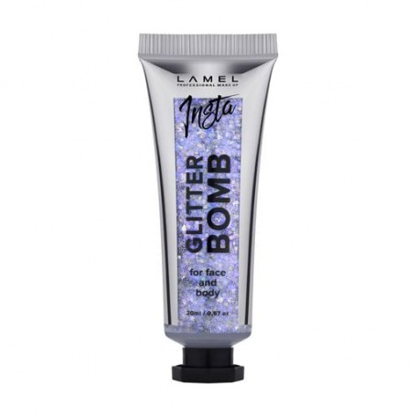 Жидкий глиттер для макияжа LAMEL Make Up Insta Glitter Bomb for Face and Body 401, 20 мл