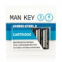 Сменные картриджи для бритья MAN KEY Hybrid 3 мужские, 3 лезвия, 4 шт