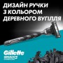 Станок для бритья мужской Gillette Mach3 Charcoal 3 лезвия, с 2 сменными картриджами