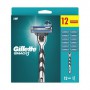 Станок для бритья мужской Gillette Mach3 с 12 сменными картриджами