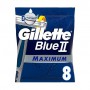 Одноразовые станки для бритья Gillette Blue II Maximum мужские, 8 шт