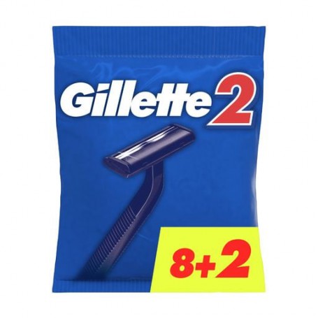 Одноразовые станки для бритья мужские (бритвы) Gillette 2, 10 шт