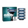 Сменные картриджи для бритья Gillette Mach 3, мужские, 4 шт