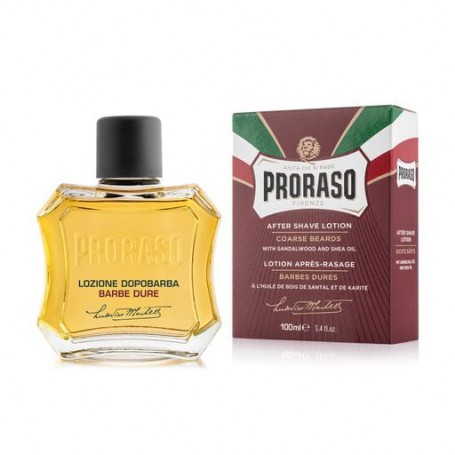 Мужской лосьон после бритья Proraso Sandalwood After Shave Lotion с маслом ши и сандаловым маслом, для жесткой щетины, 100 мл