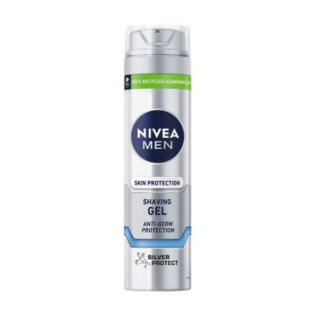 Гель для бритья NIVEA MEN Серебряная защита, 200 мл