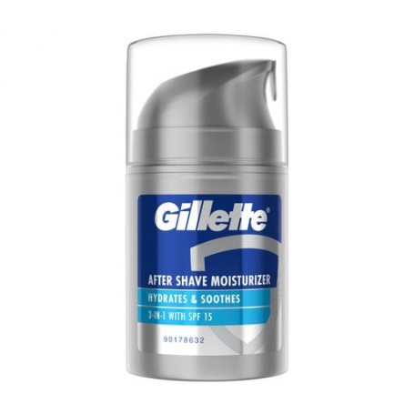Мужской бальзам после бритья Gillette 3в1 Hydrates & Soothes SPF 15 50 мл