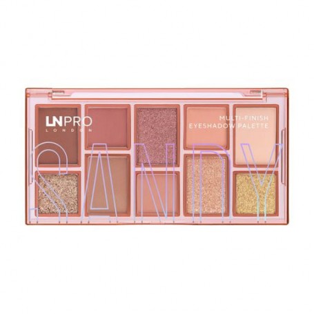 Палетка теней для век LN Pro Multi-Finish Eyeshadow Palette 401 Sandy, 10 г