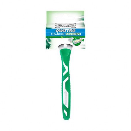 Одноразовая бритва унисекс Wilkinson Sword Quattro Titanium Sensitive, 1 шт