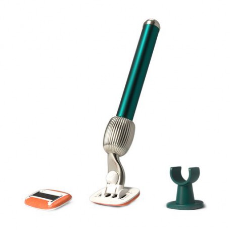 Набор средств для бритья Fler The Razor Starter Set Pine Deep And Elegant (бритва, 1 шт + держатель, 1 шт + лезвие, 2 шт)