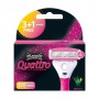 Сменные кассеты для бритья женские Wilkinson Sword Quattro For Woman, 3+1 шт