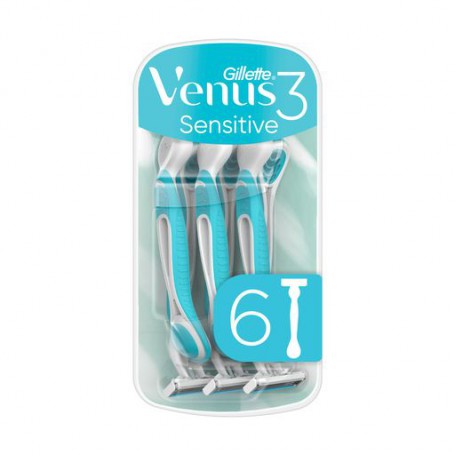 Станок для бритья женский Gillette Venus 3 Sensitive, 6 шт