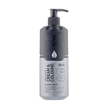 Крем-одеколон после бритья Nishman No.5 Invisible Touch 2in1 After Shave Cream & Cologne, 400 мл