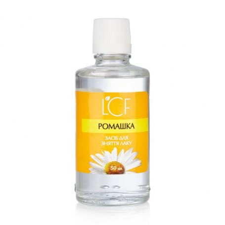 Средство для снятия лака LCF с ароматом ромашки, 50 мл