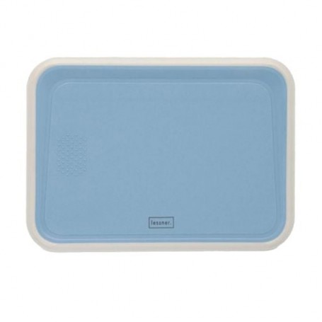Доска кухонная Lessner Sky Blue прямоугольная, пластиковая с силиконом, 33*23.5*1.2 см (10313)