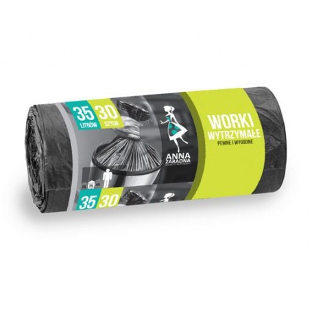 Пакеты для мусора Anna Zaradna HDPE 35 л, 30 шт