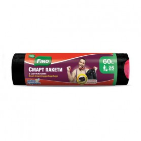 Пакеты для мусора Мелочи Жизни с затяжкой, 60 л, 25 шт