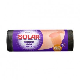 Мешки для мусора Solar 60 л, 15 шт