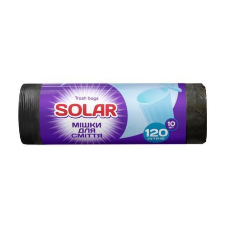 Мешки для мусора Solar 120 л, 10 шт