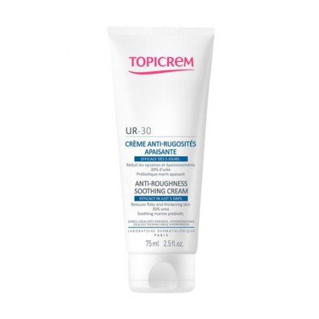 Смягчающий крем для тела Topicrem UR-30 Anti-Roughness Smoothing Cream для огрубевшей кожи, 75 мл