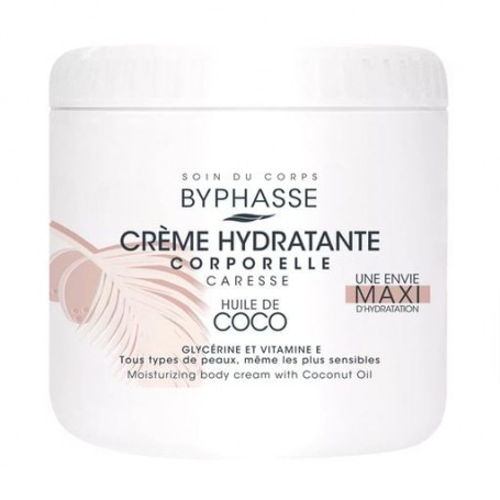 Увлажняющий крем для тела Byphasse Creme Hydratante с кокосовым маслом, 500 мл