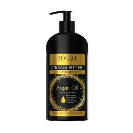 Крем-масло для рук и тела 5в1 Revuele Argan Oil Cream-Butter с аргановым маслом, 400 мл