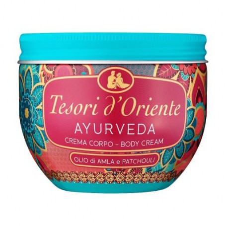Парфюмированный крем для тела Tesori d'Oriente Body Cream Аюрведа, масло амлы и пачули, 300 мл