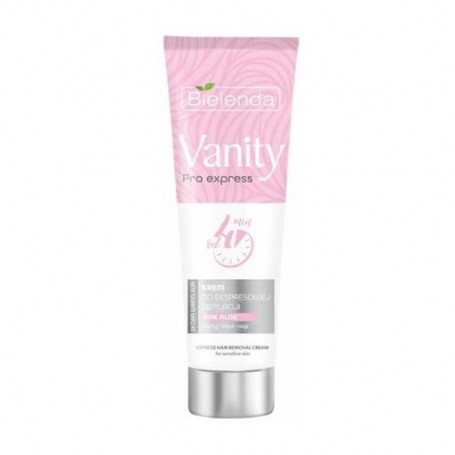 Крем для экспресс депиляции Bielenda Vanity Pro Express Hair Removal Cream Pink Aloe с экстрактом розового алоэ, 75 мл