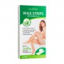 Восковые полоски для депиляции Sadoer Wax Strips Hair Removal Aloe Extract с алоэ вера, 20 шт