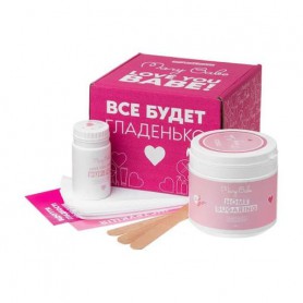 Набор для депиляции всего тела Mary Babe Pretty (паста, 700 г + пудра, 80 г + шпатель, 3 шт + полоски, 15 шт + инструкция)