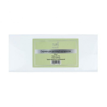 Полоски для депиляции шугарингом Tufi Profi Premium, 20*7 см, 100 шт
