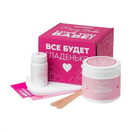 Пробный мини-набор для депиляции всего тела новичков Mary Babe Mini (паста, 250 г + пудра, 80 г + шпатели, 2 шт + полоски, 10 шт