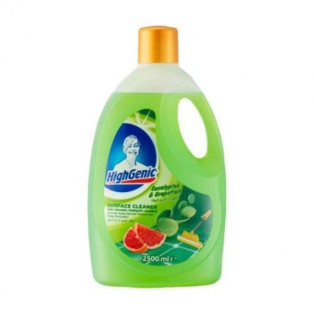 Средство для мытья поверхностей и пола HighGenic Surface Cleaner Эвкалипт и грейпфрут, 2.5 л