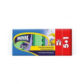 Кухонные губки NOVAx, 5+1 шт