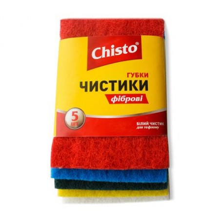 Губки чистики фибровые Chisto, 5 шт
