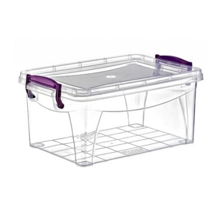 Контейнер Irak Plastik на защелках, прямоугольный, глубокий, 26*17*11.5 см, 3 л (5341)